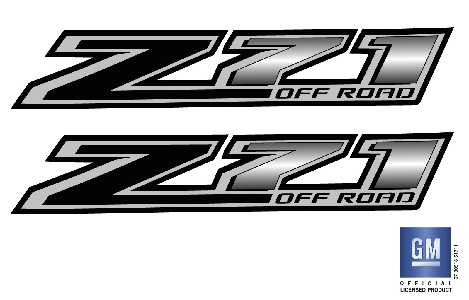 Chevrolet Colorado Z71 OFF ROAD Bedside Decals Set of 2