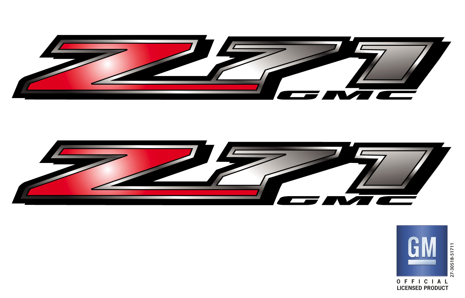 GMC Sierra Canyon Z71 Bedside Decals Set of 2