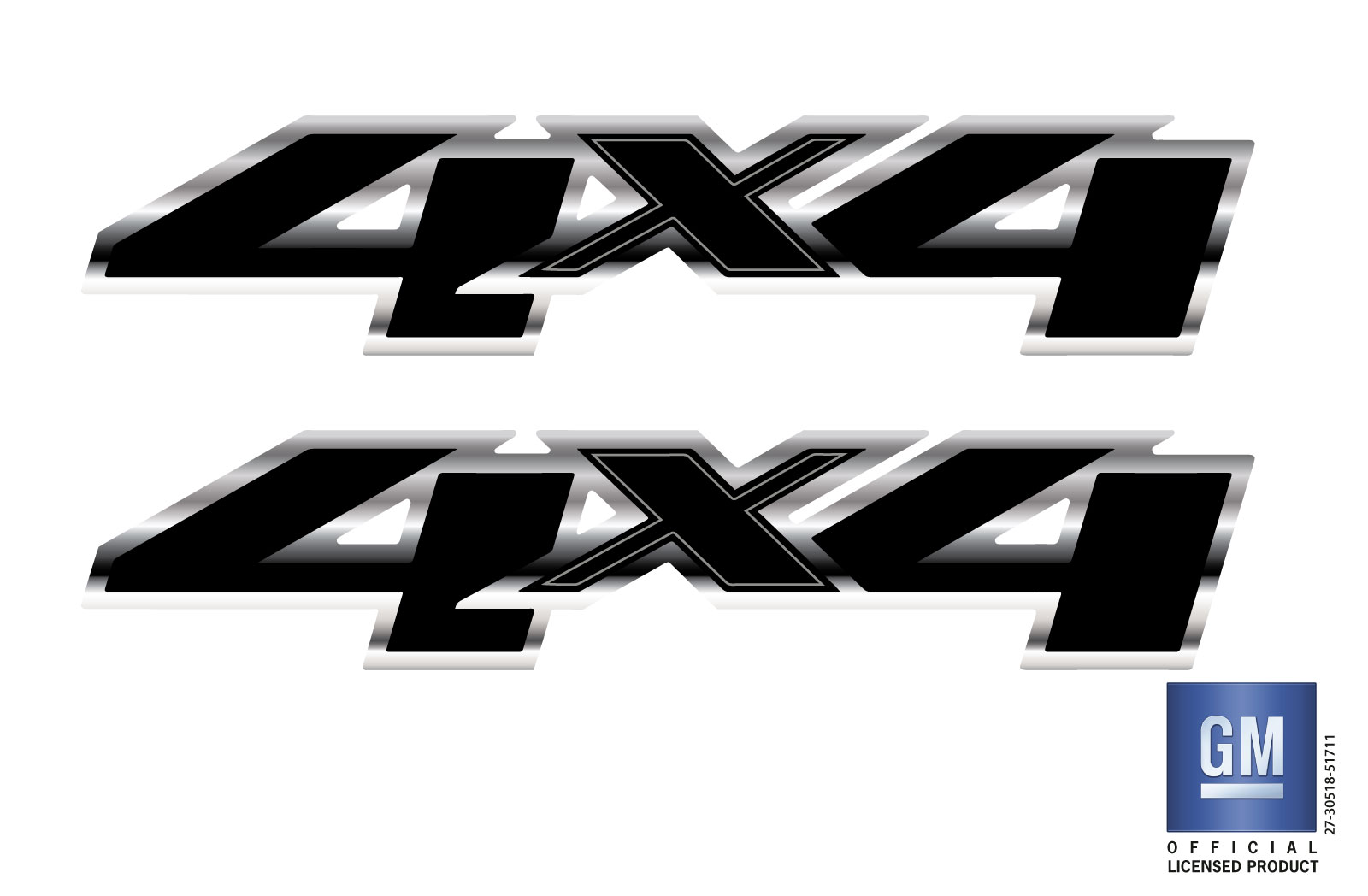 GMC Sierra 4X4 Bedside Decals Set of 2