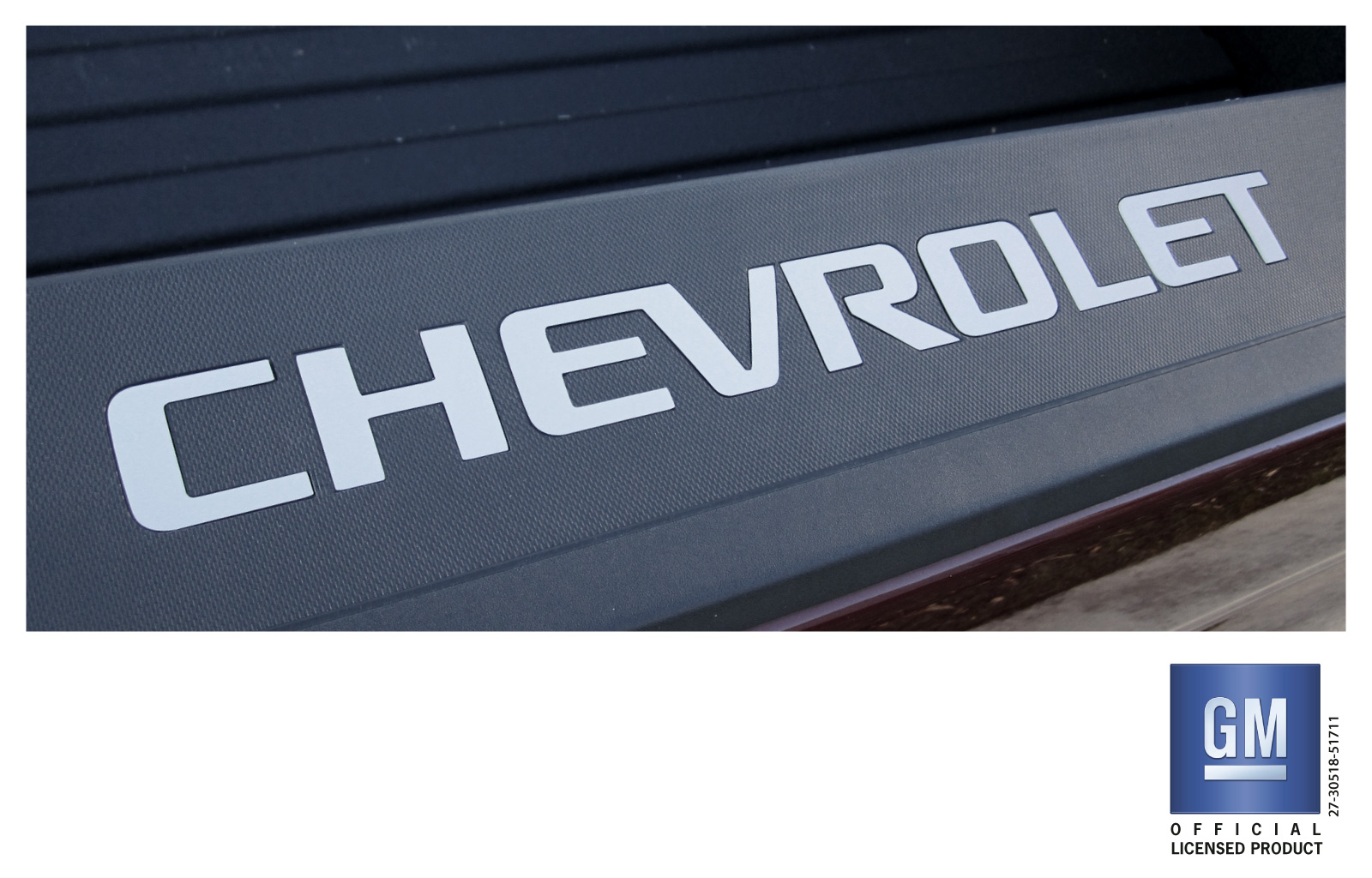 Chevrolet Silverado Silver Bed Rail Cap Rigid Plastic Lettering Kit