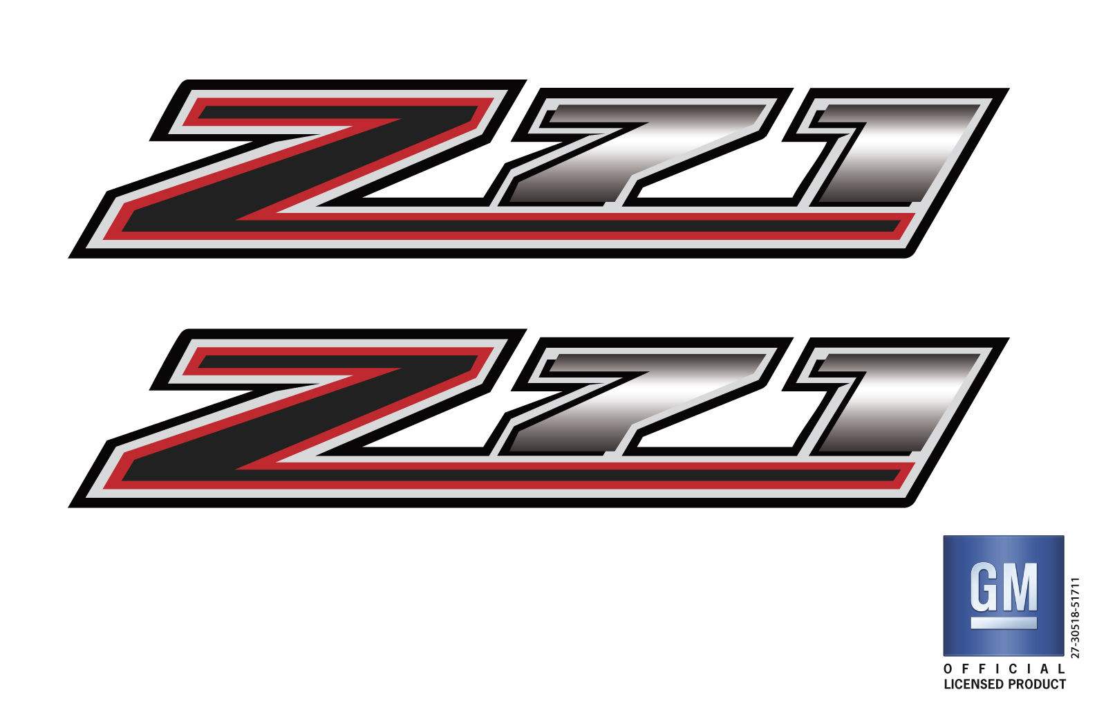 Chevrolet Silverado Z71 Bedside Decals Set of 2