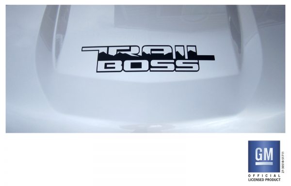 TRAIL BOSS hood accent decal