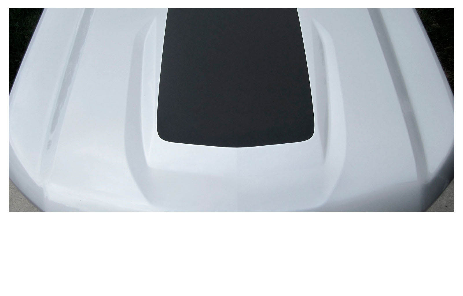 Chevrolet Silverado Gloss Black Center Hood Decal Graphic