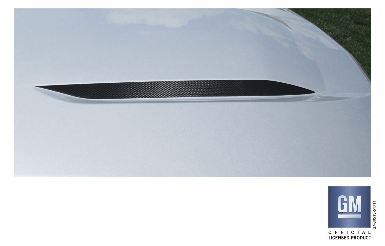 Chevrolet Silverado Carbon Fiber Hood Decals Set of 2