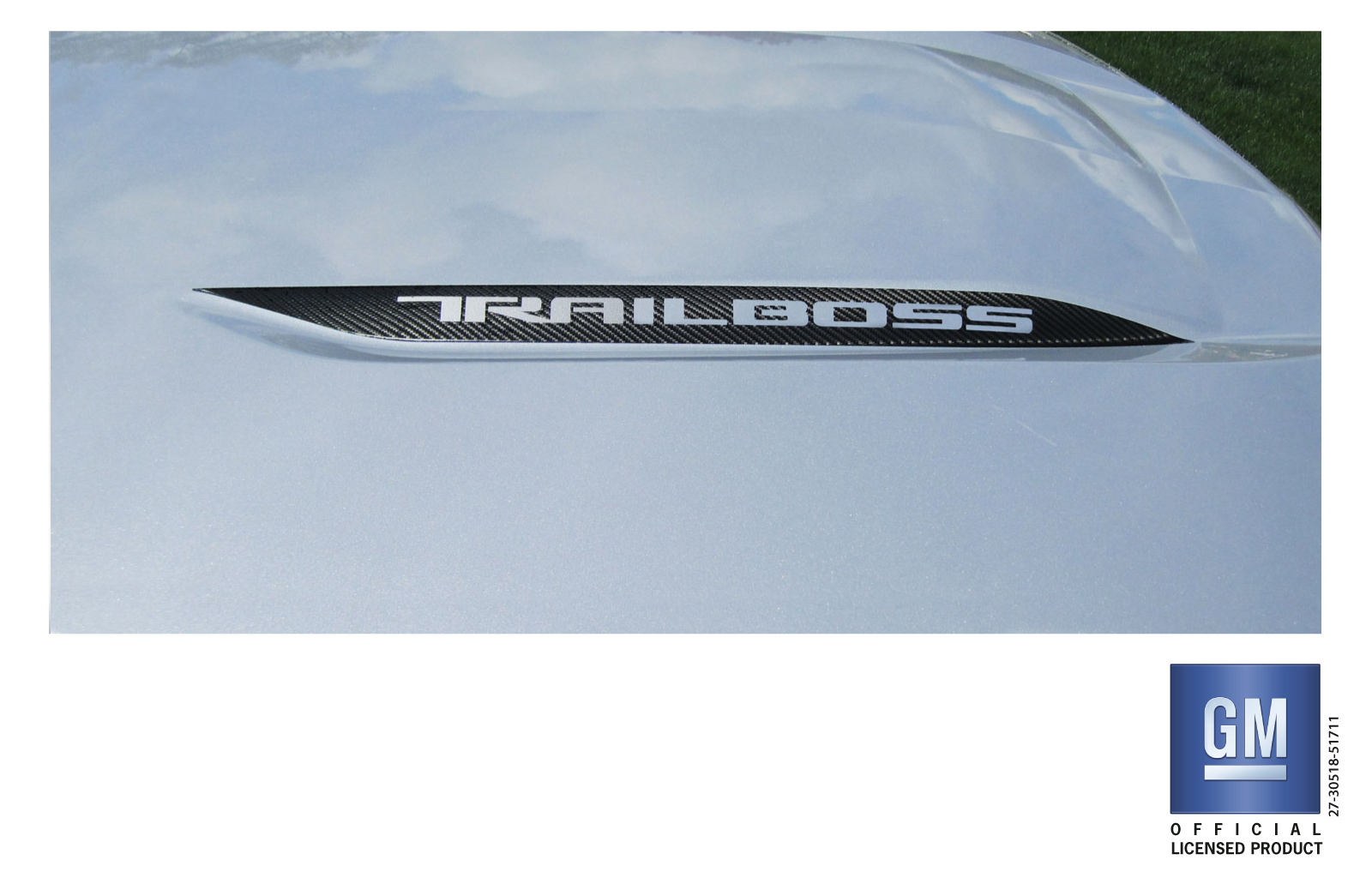 Chevrolet Silverado Carbon Fiber Hood Decals Set of 2