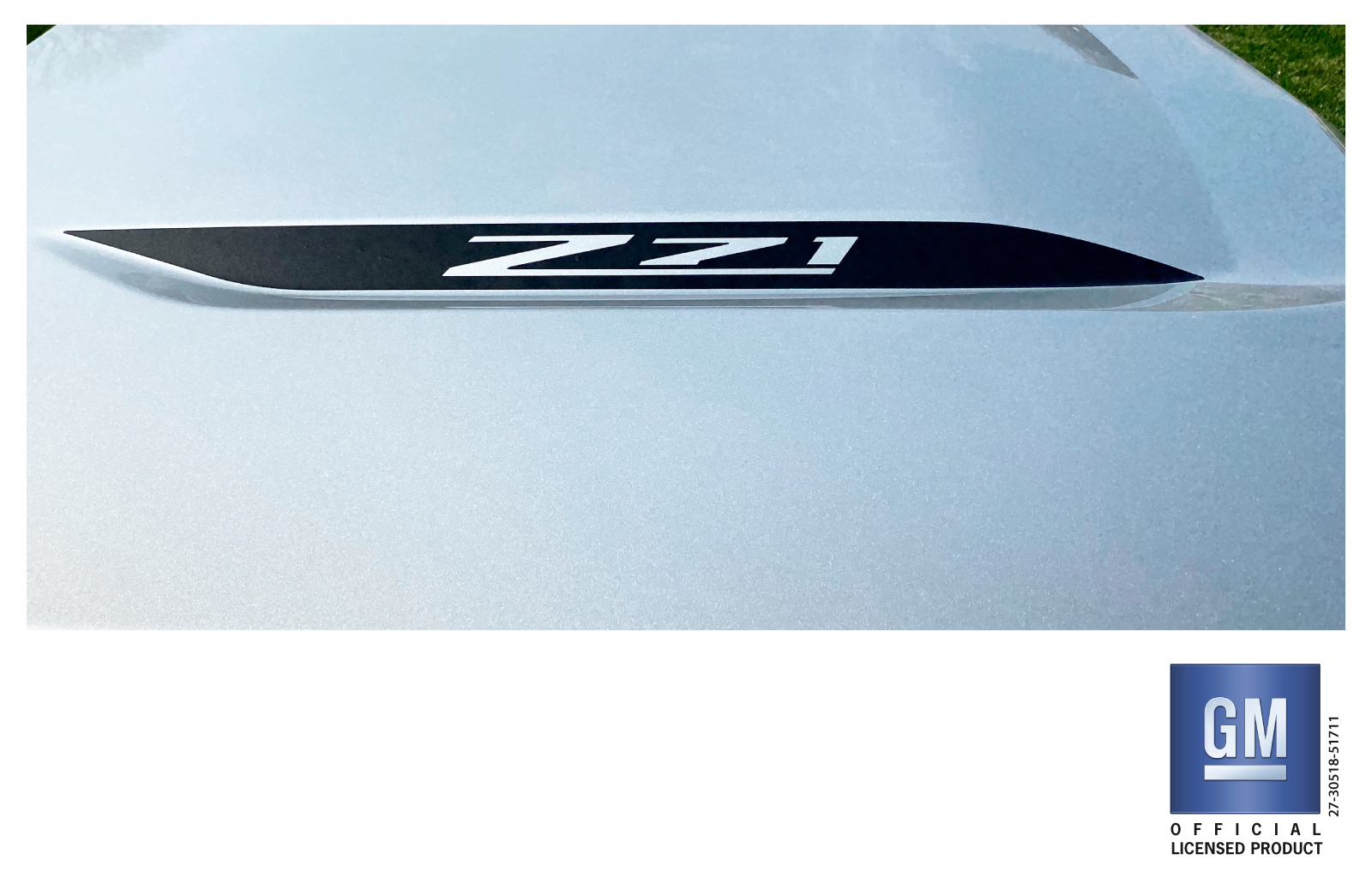 Chevrolet Silverado Matte Black Z71 Hood Decals Set of 2