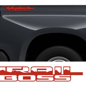 Gloss Red Trail Boss Bedside Decal