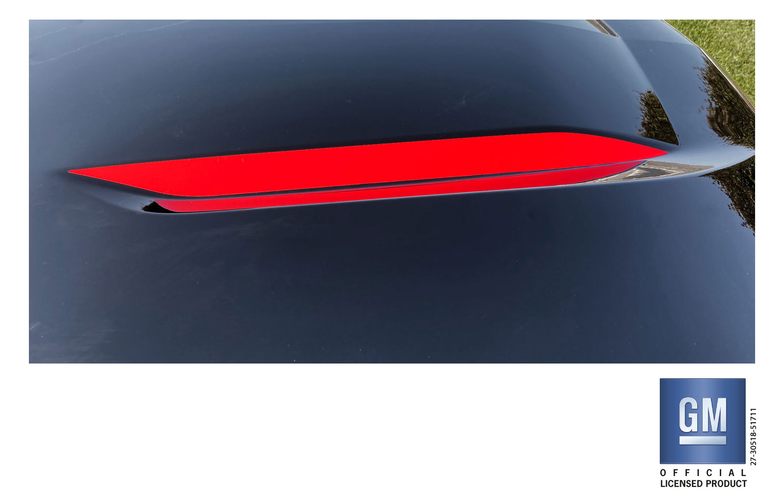 Chevrolet Silverado Red Hood Decals Set of 2