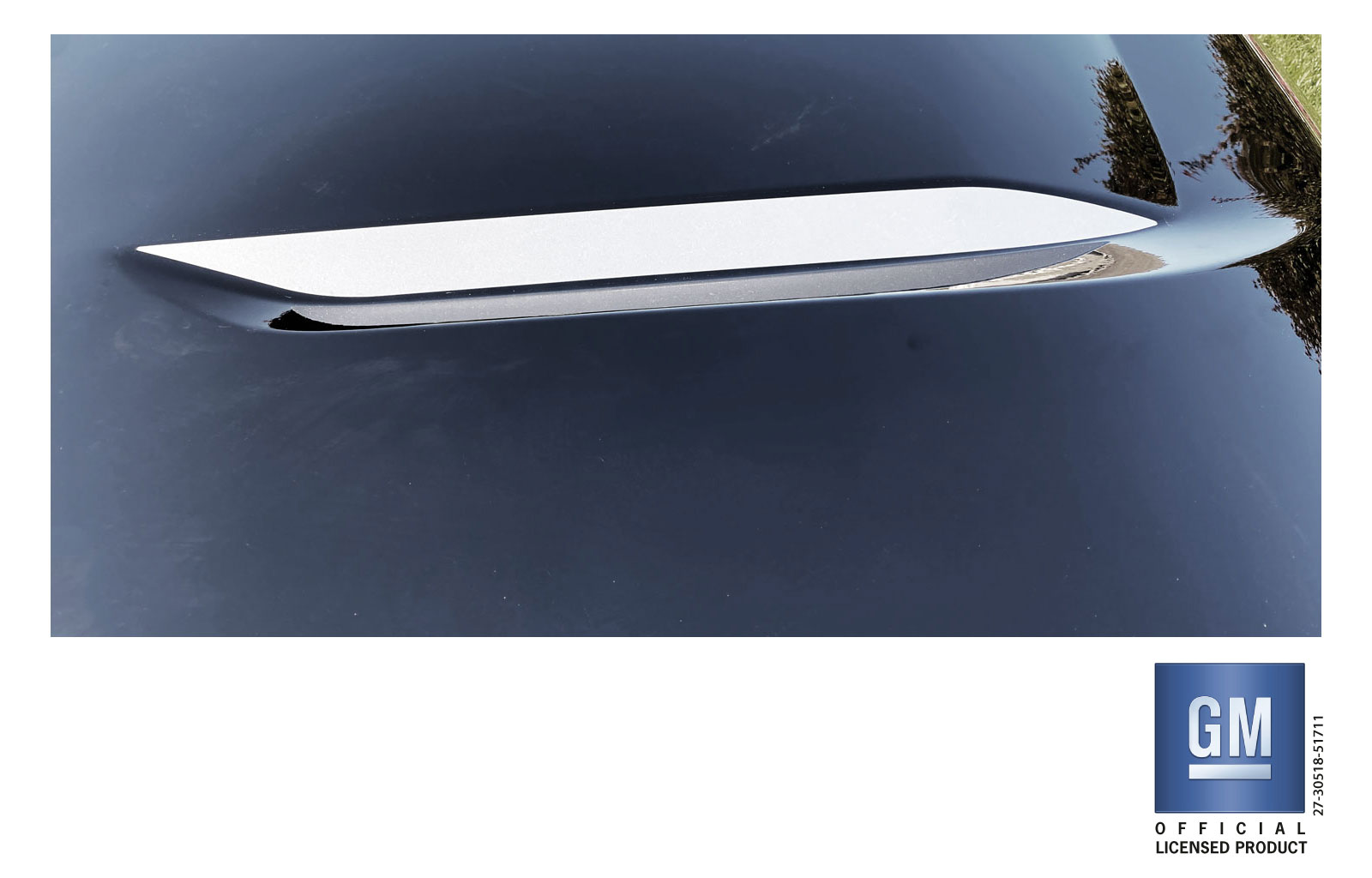 Chevrolet Silverado Silver Hood Decals Set of 2