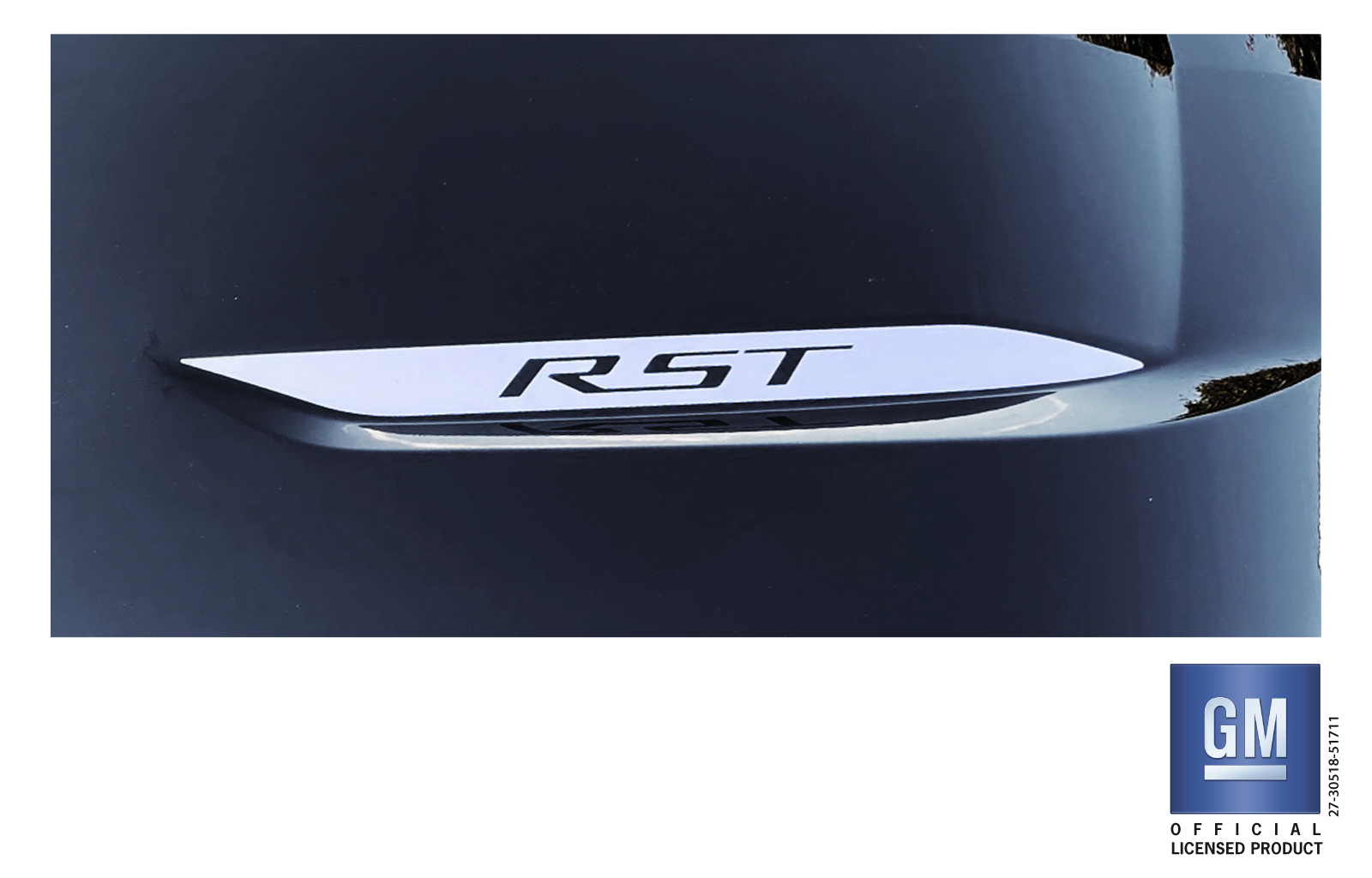 Chevrolet Silverado Silver RST Hood Decals Set of 2