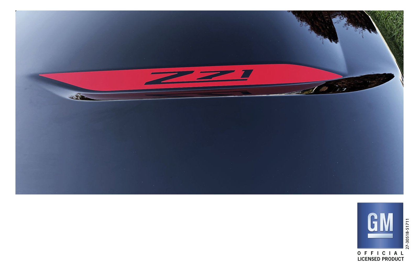 Chevrolet Silverado Red Z71 Hood Decals Set of 2