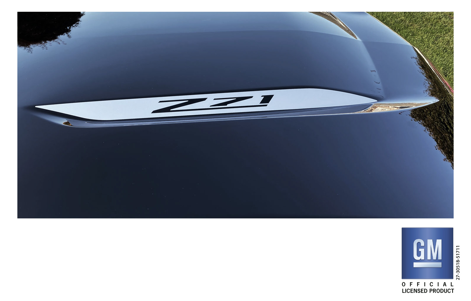 Chevrolet Silverado Silver Z71 Hood Decals Set of 2