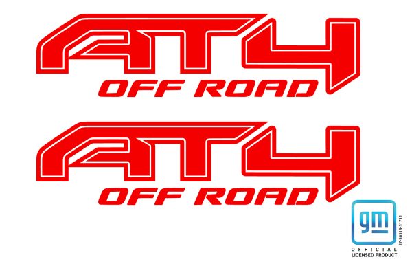 Red off road AT$ Bedside decal