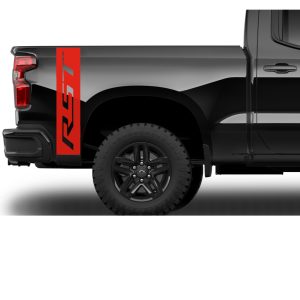 Red vertical RST bedside decal