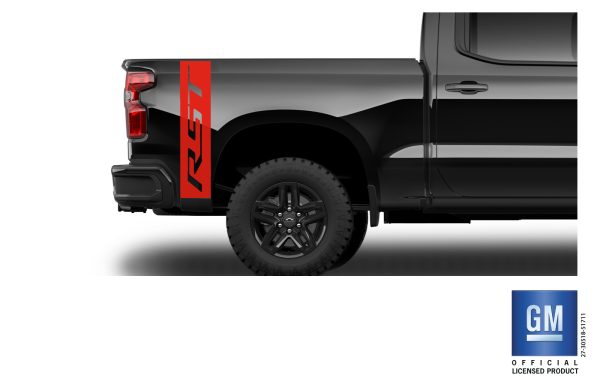 Red vertical RST bedside decal