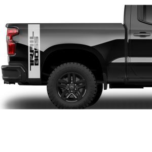 Silver Vertical Trail Boss Decal