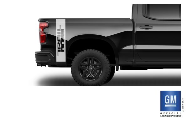 Silver Vertical Trail Boss Decal