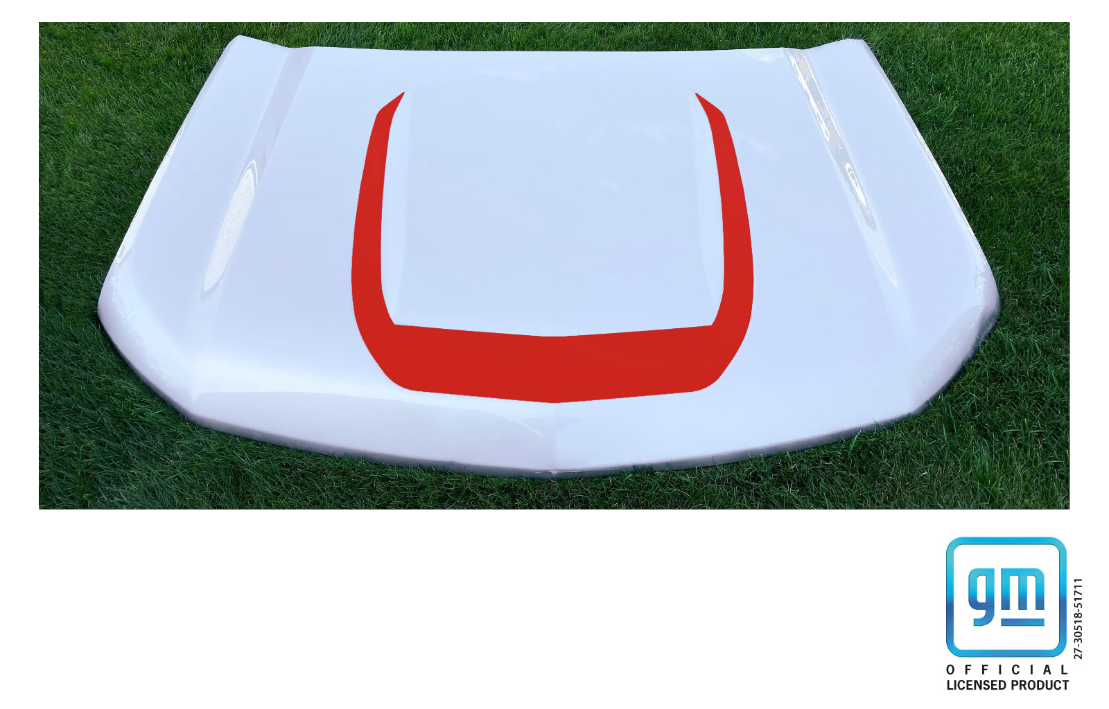 Chevrolet Silverado Red Accent Hood Decal Kit