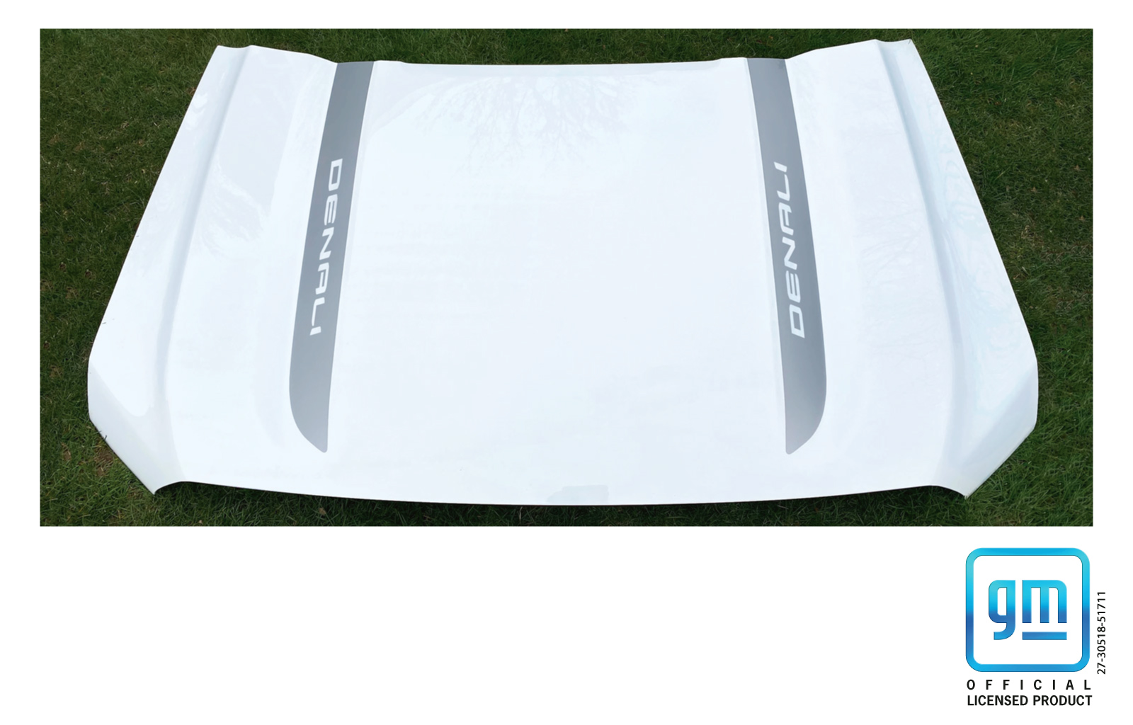 GMC SIERRA Silver DENALI Hood Decals Set of 2