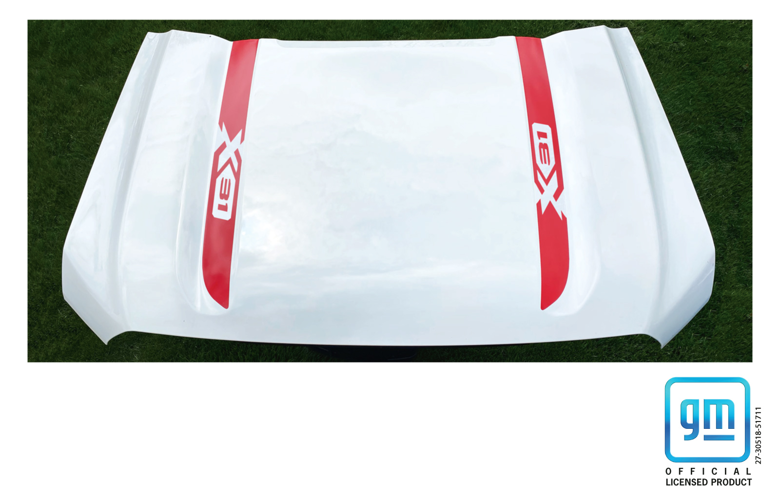 GMC SIERRA Red X31 Hood Decals Set of 2
