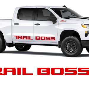 cab side trail boss decal gloss red