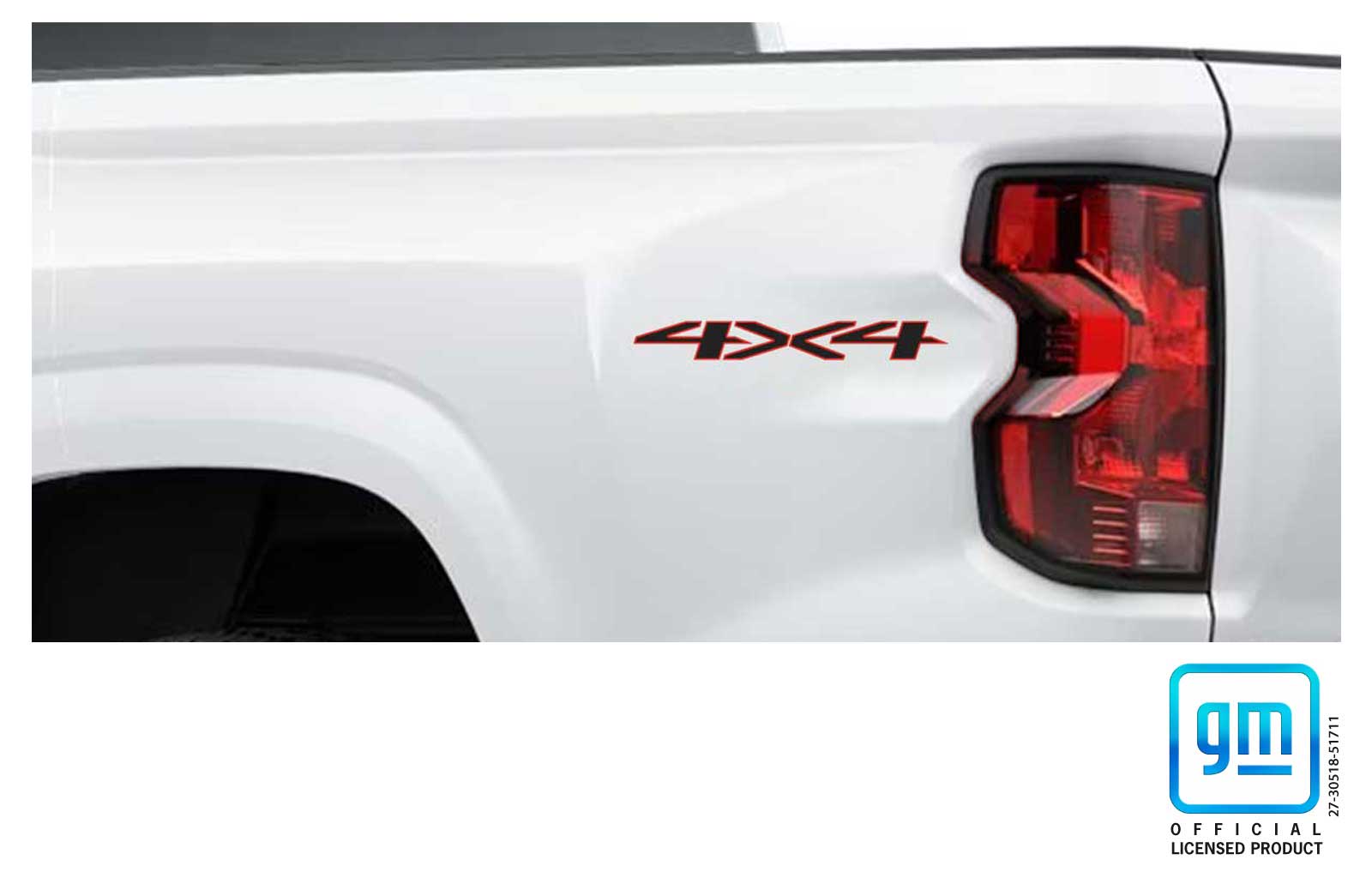 Chevrolet Colorado Redline 4x4 Bedside Decals Set of 2