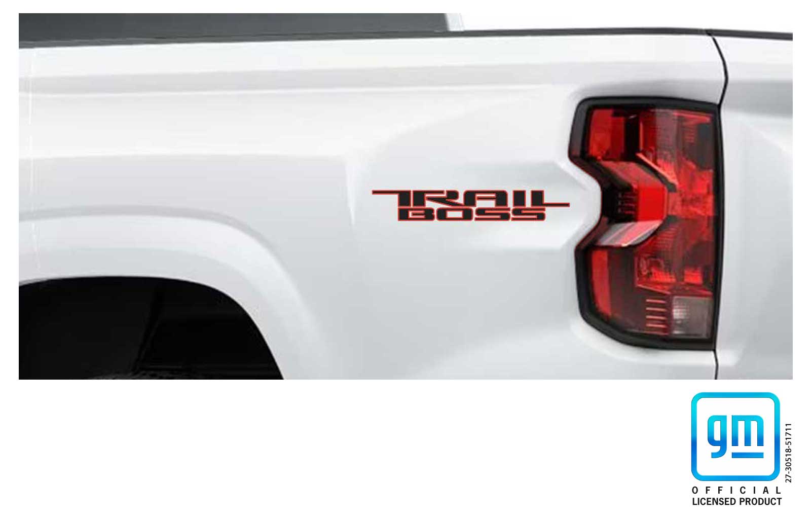 Chevrolet Colorado Redline Trail Boss Bedside Decals Set of 2