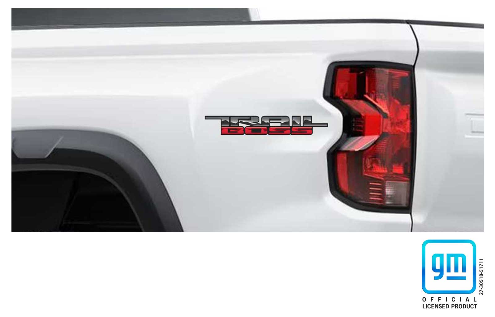 Chevrolet Colorado TRAIL BOSS Bedside Decals Set of 2