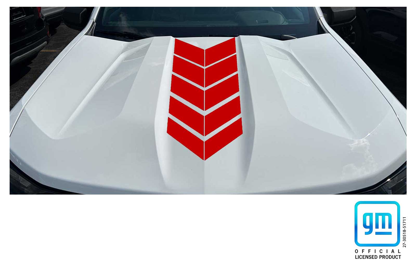 Chevrolet Colorado Red Arrow Center Hood Decal