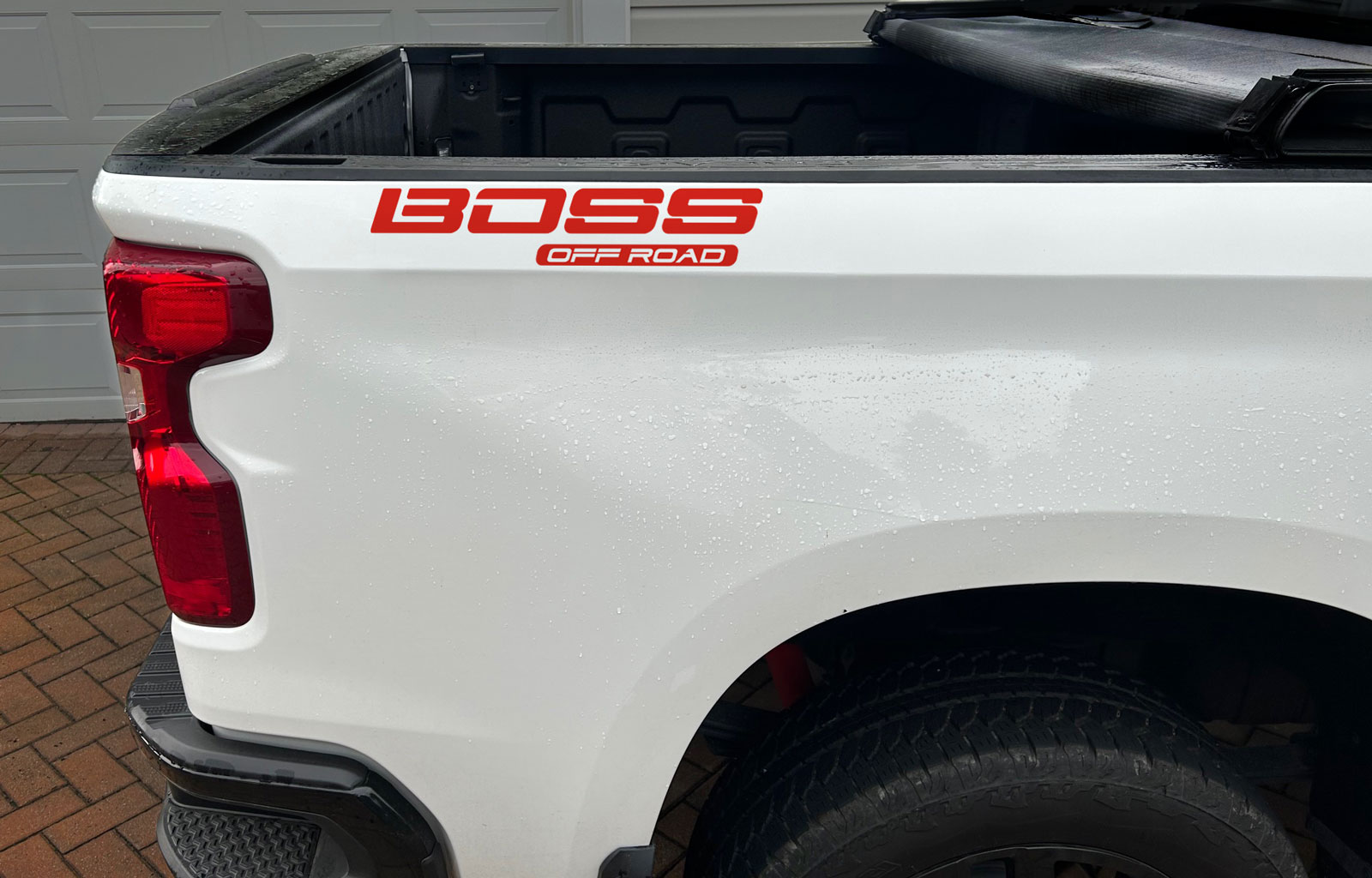 Chevrolet Silverado Red Trail BOSS OFF ROAD Bedside Decals Set of 2