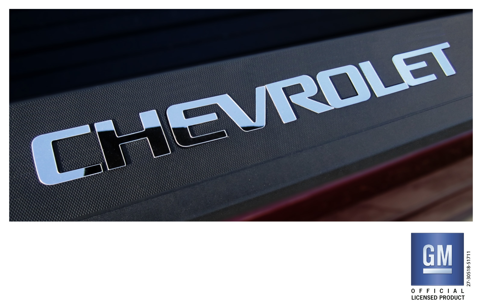 Chevrolet Silverado Chrome Bed Rail Cap Rigid Plastic Lettering Set
