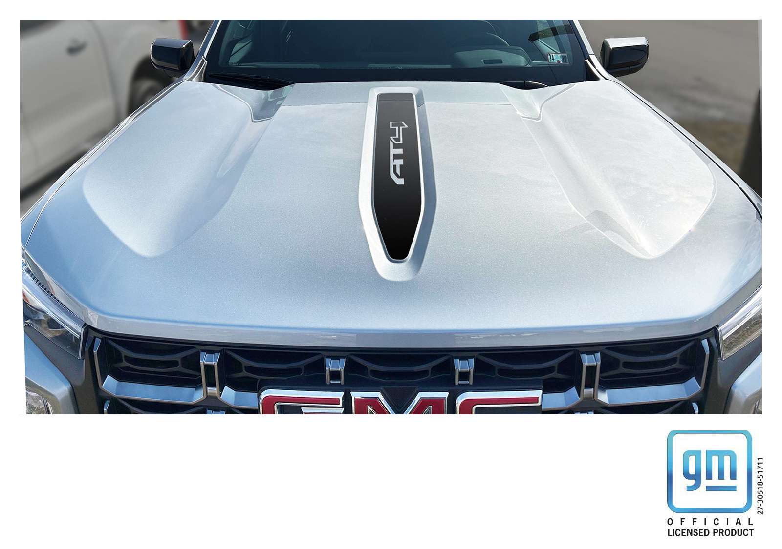 GMC Canyon AT4 Matte Black Center Hood Decal