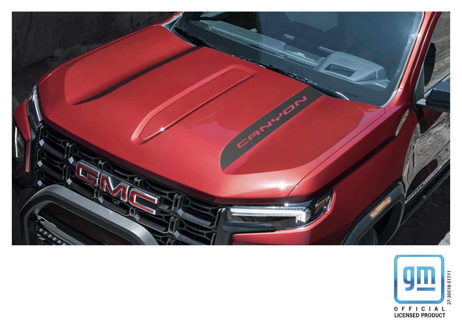 GMC Canyon Matte Black Canyon Hood Decals Set of 2