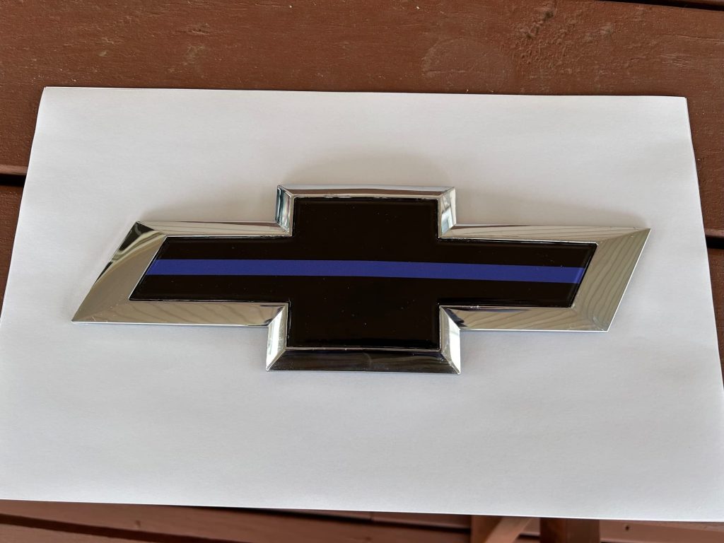 Chevrolet Silverado Blue Line Grille Tailgate Bowtie Overlay Decals Set of 2