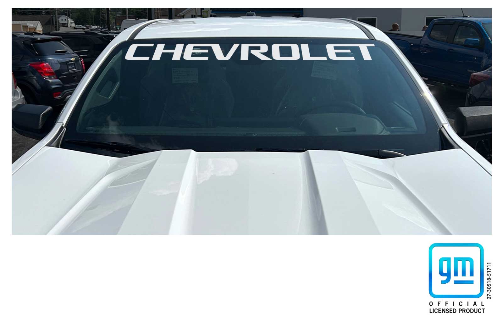 Chevrolet Colorado White Chevrolet Windshield Banner Decal
