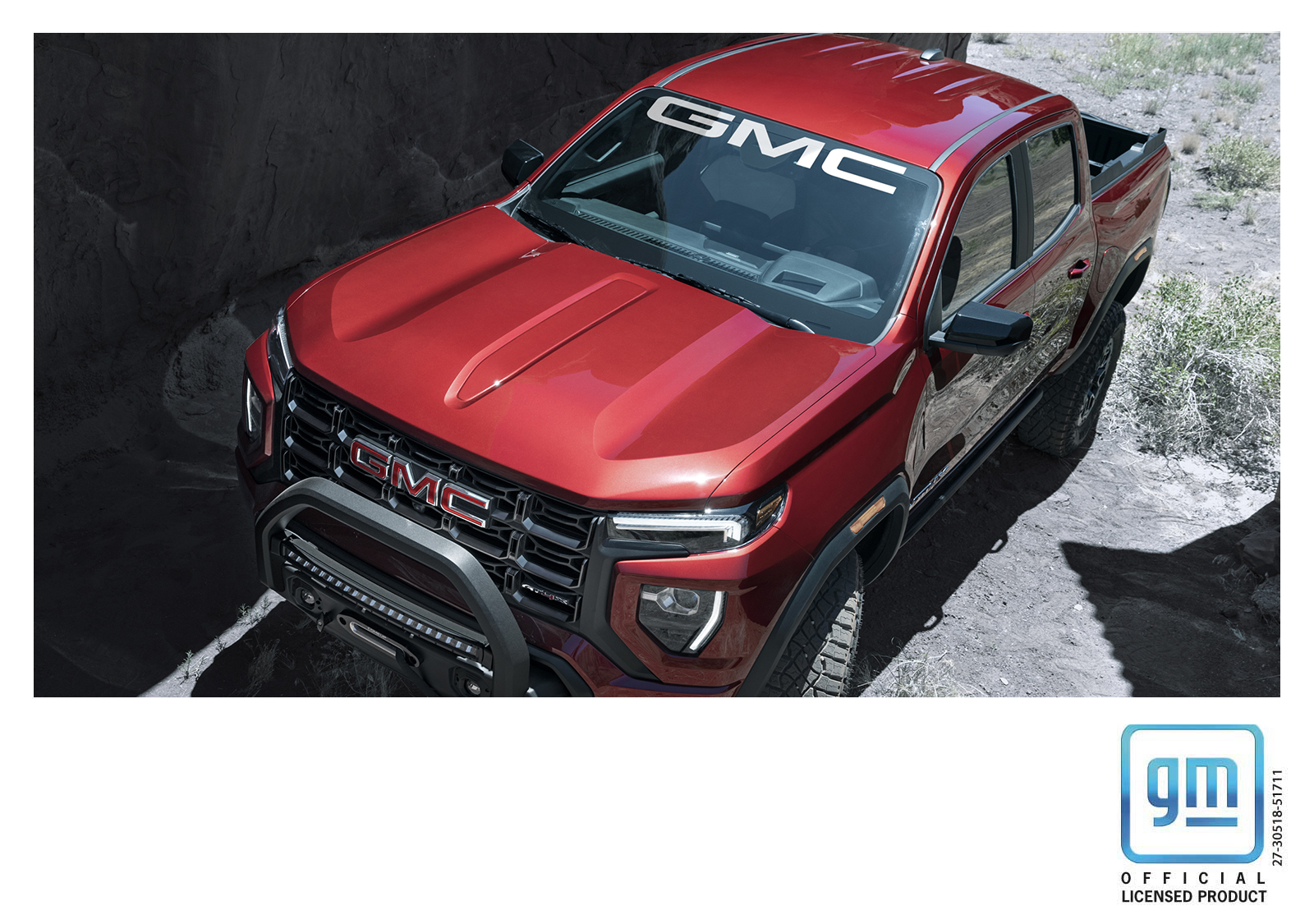 GMC Canyon White GMC Windshield Banner Decal