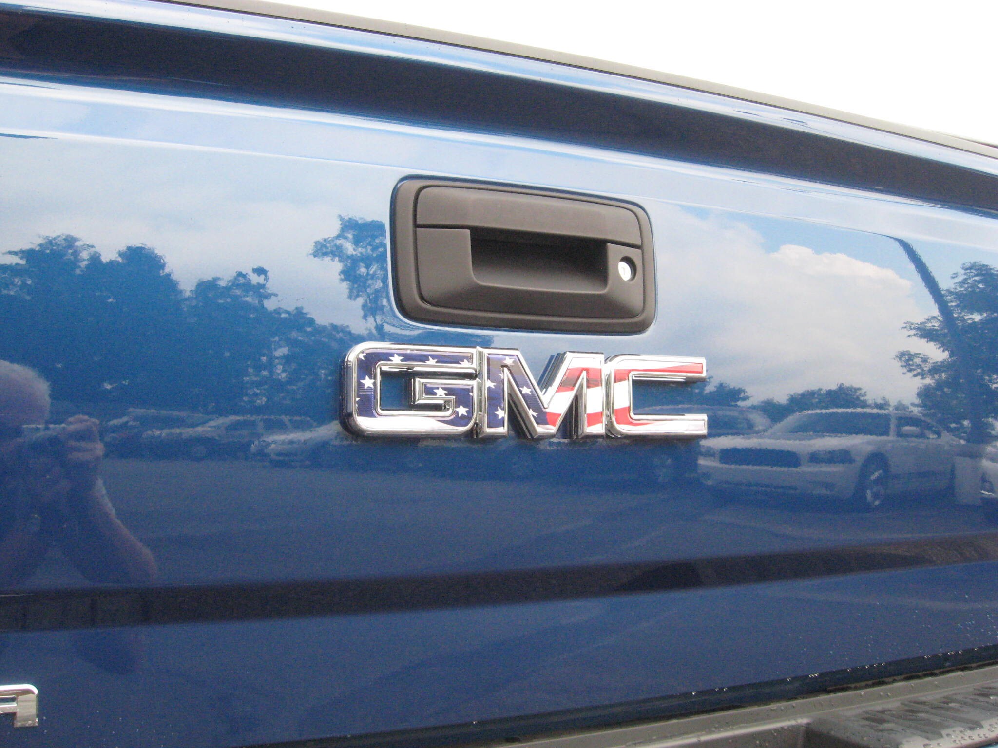GMC Sierra American Flag GMC Tailgate Emblem Overlay Decal